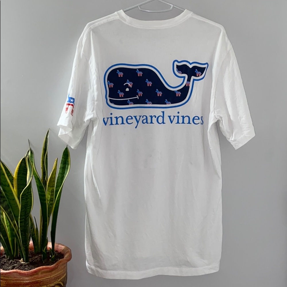 Vineyard Vines Democrat Donkey Whale Pocket Tee